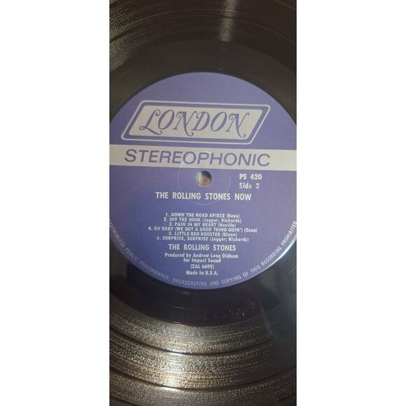 The Rolling Stones Now! LP– London PS420 Stereo Gold Medal Reissue 1976 VG+ VG++ - Picture 6 of 13